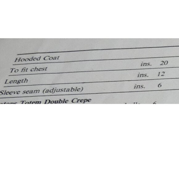 Vintage Pattern Patons Totem Double Crepe 6-12 months Hooded Sweater Leggings - Picture 8 of 8